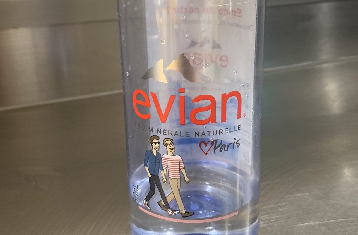 Evian has the best response to a homophobe who claimed water bottle design was 'gay propaganda'