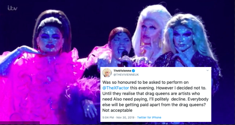 Drag Race's The Vivienne slams X Factor for appearing to pay all performers except the drag queens