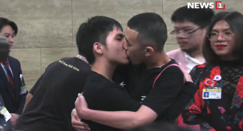 Thai legislator forced to apologise over 'shameful' gay kiss in parliament that has divided the nation