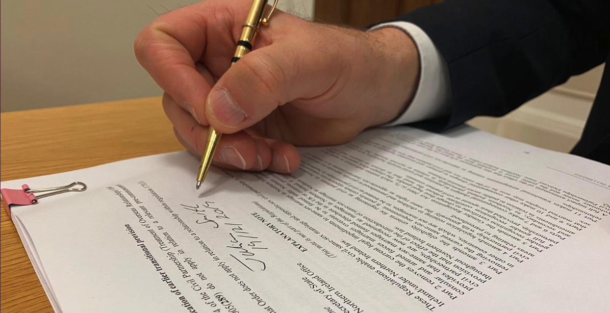 It’s official: Northern Ireland has finally signed same-sex marriage into law