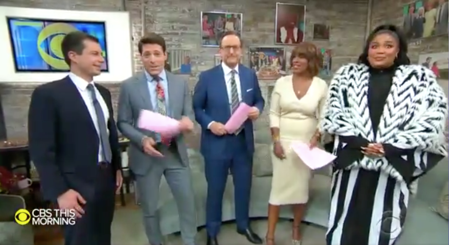 Pete Buttigieg came face to face with Lizzo and told her emphatically he's '100% that...'