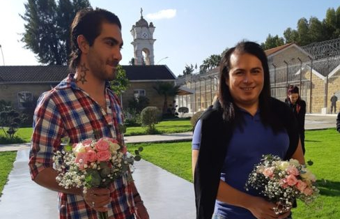 Gay couple get married behind bars after meeting during a bingo game in prison