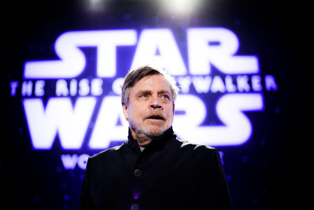 Mark Hamill attends the Premiere of Disney