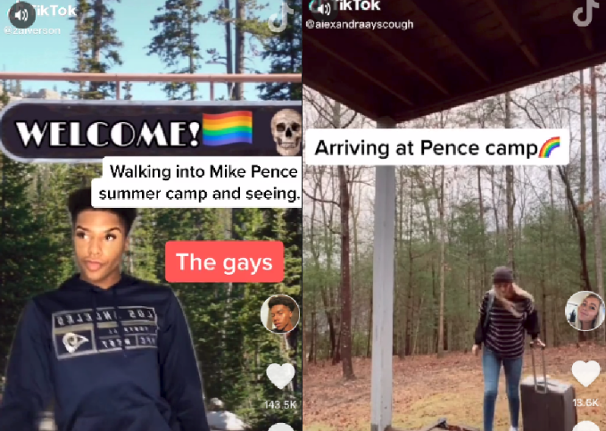 Queer teens flood TikTok with hilariously dark Mike Pence ‘conversion camp’ memes