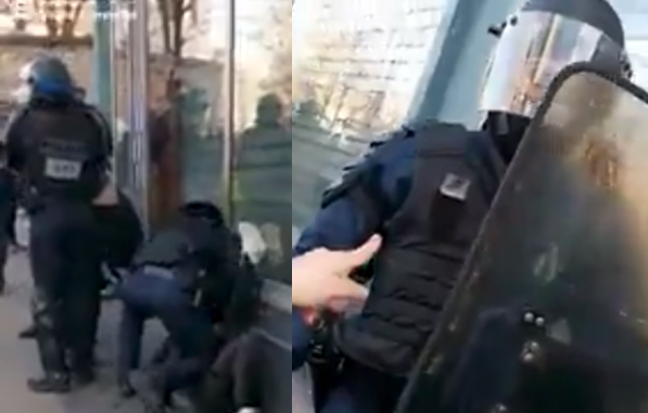 French police filmed brutally beating injured HIV-positive man at yellow vests protest