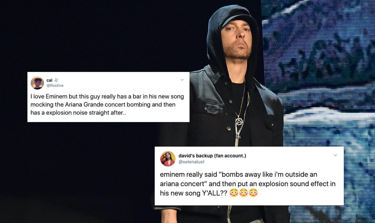 Eminem makes history with number one album despite shockingly distasteful lyric about Ariana Grande terror attack