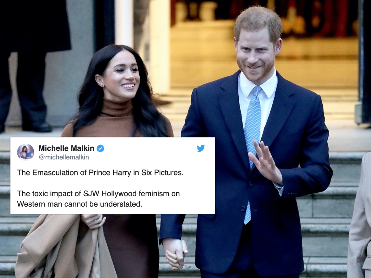 Prince Harry and Meghan Markle just added 'having a wife and not wearing camo' to the list of things homophobes find 'gay'