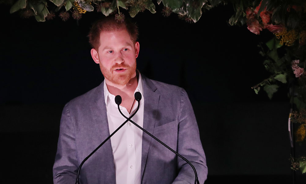 Prince Harry gave his first speech about leaving the royal family at a HIV charity event