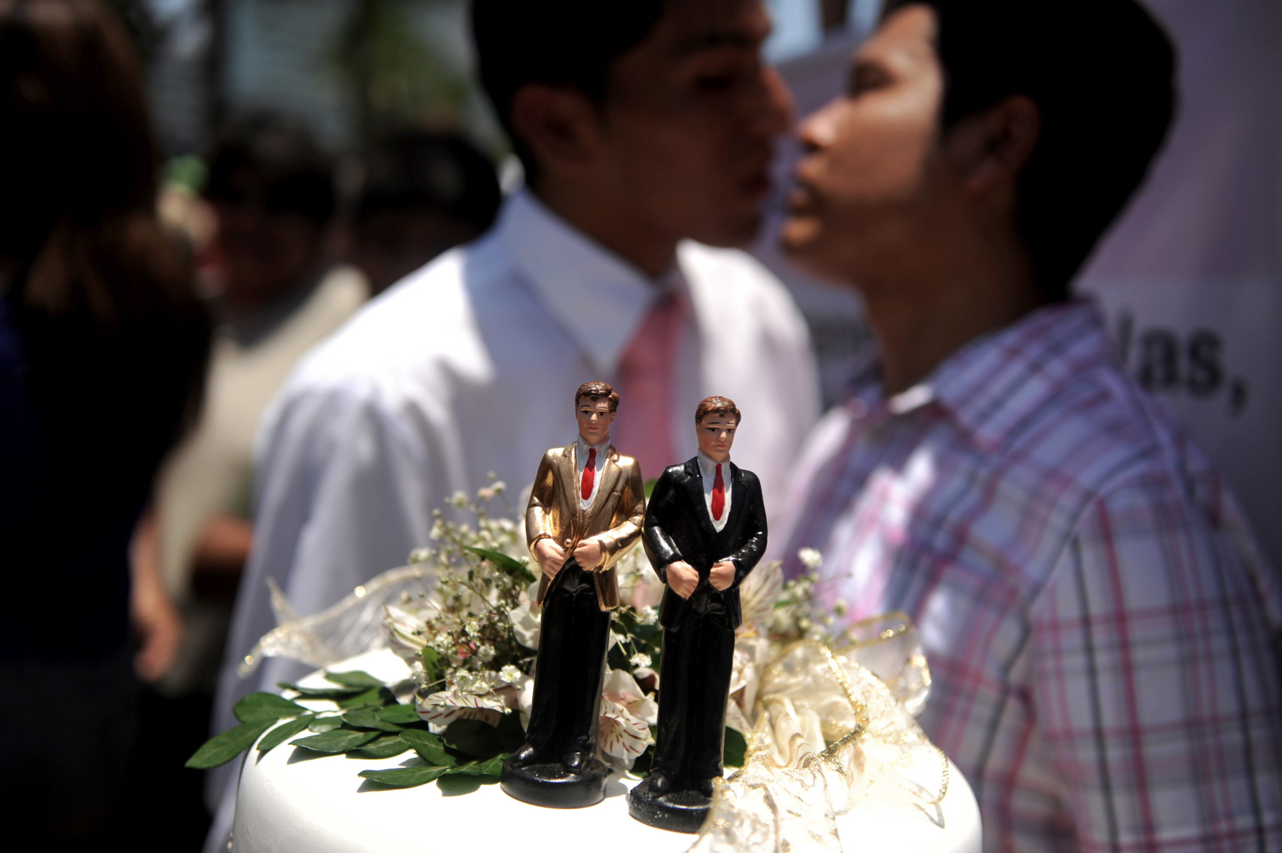Queer couples in Peru tie the knot in symbolic Valentine's Day ceremony to protest ban on equal marriage
