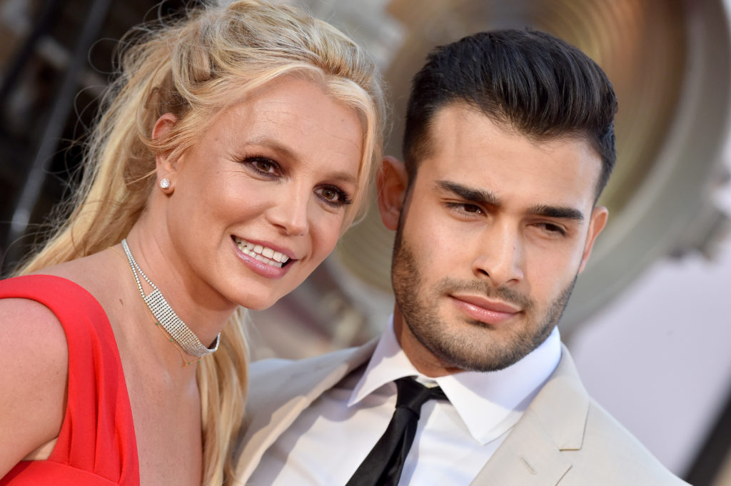 Britney Spears and Sam Asghari. (Axelle/Bauer-Griffin/FilmMagic)