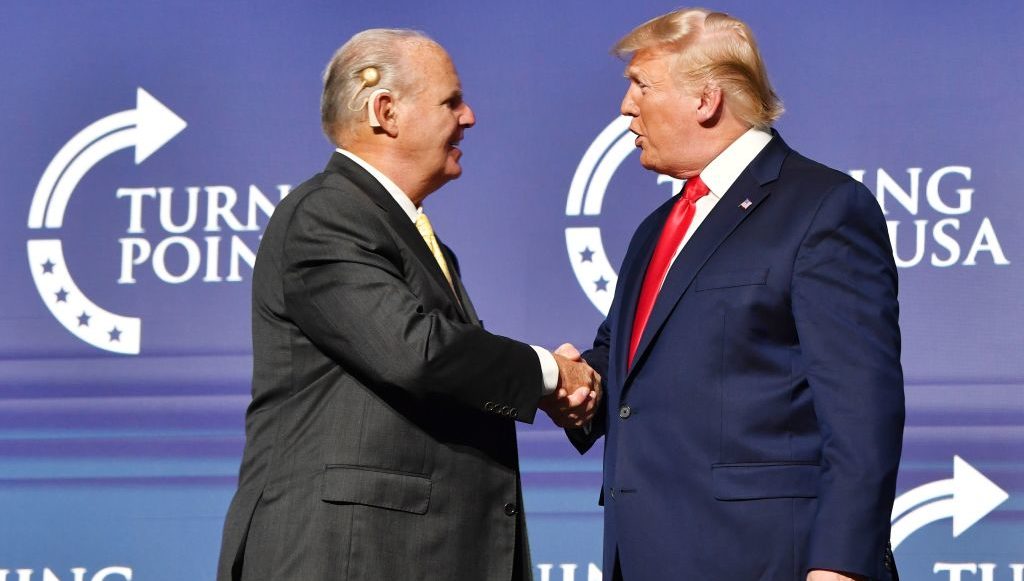 Rush Limbaugh boasts Donald Trump told him not to apologise for his bizarre obsession with Pete Buttigieg