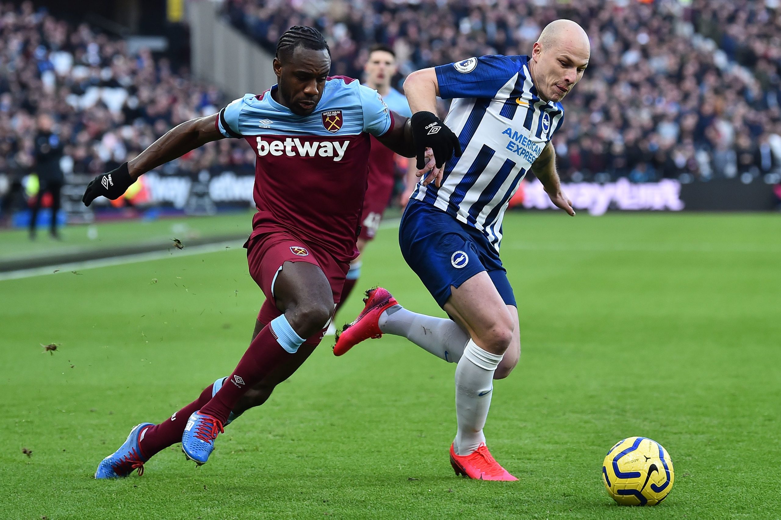Two West Ham fans arrested for making ‘homophobic gestures’ at Brighton supporters