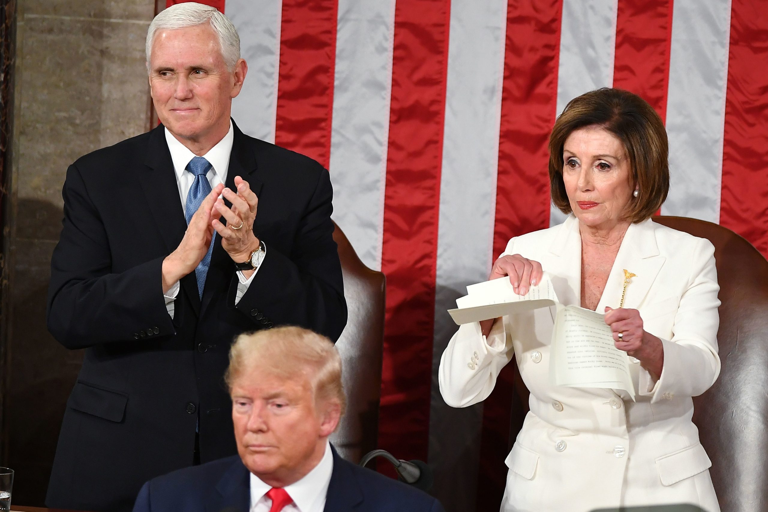 Nancy Pelosi ripping up Trump's State of the Union speech is the light we need in this dark, dark world