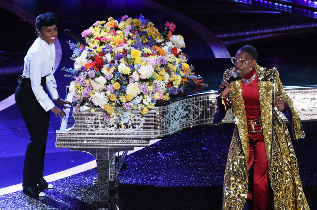 Janelle Monáe and Billy Porter perform at the 92nd Annual Academy Awards at Dolby Theatre on February 9, 2020 