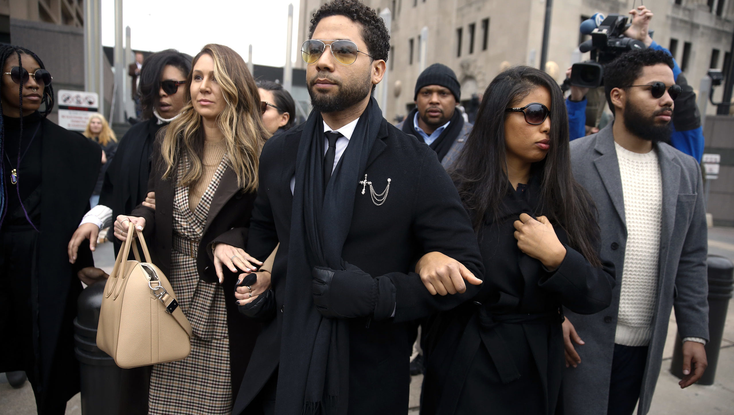 Jussie Smollett pleads not guilty to faking homophobic hate crime on first day back in court