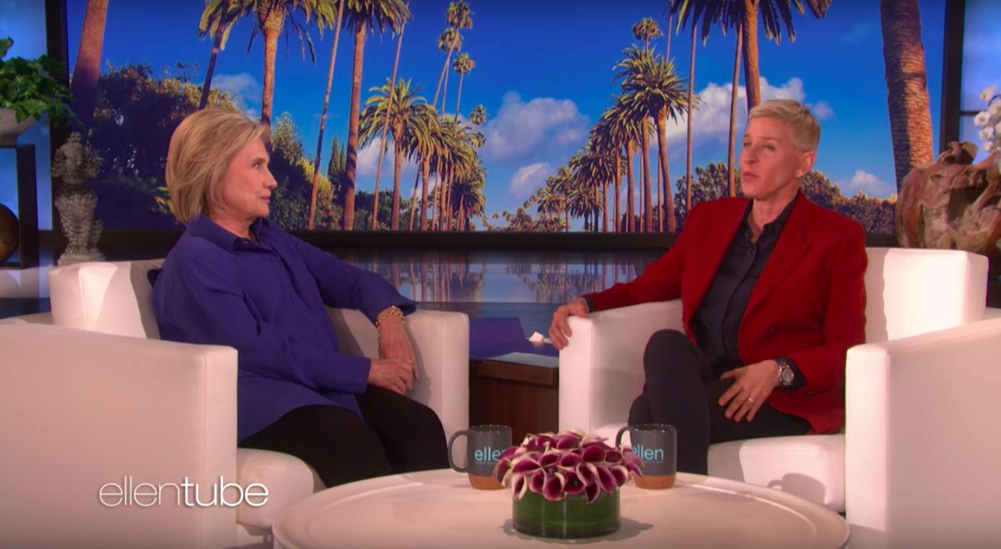 Hillary Clinton shares her searingly obvious plan to get rid of Donald Trump with Ellen Degeneres