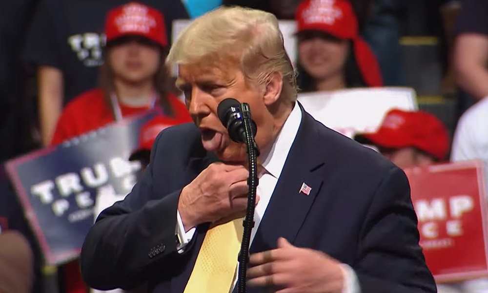 Donald Trump is really into Pete Buttigieg 'choking' people