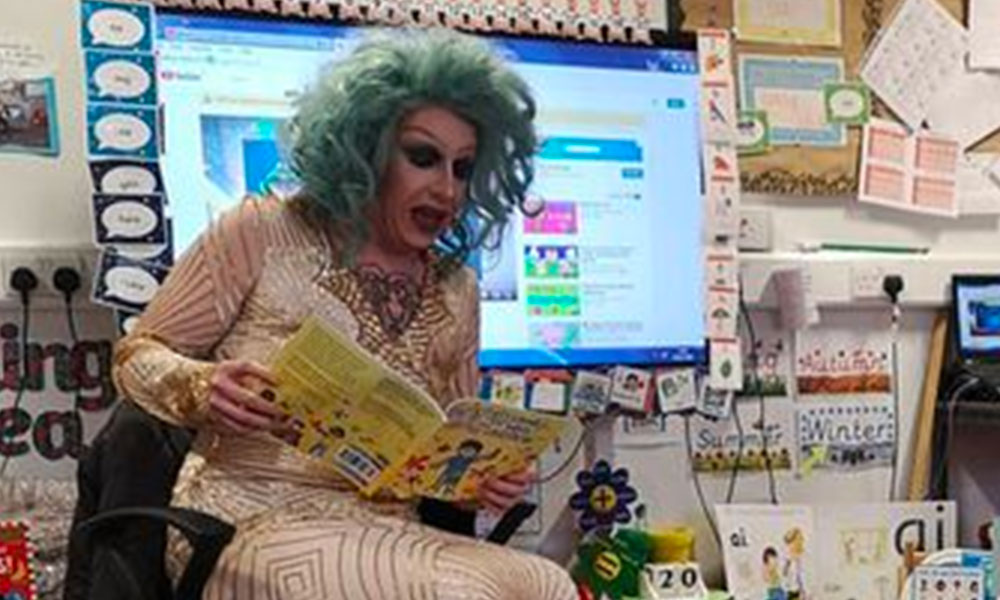 Drag queen story time performer says she's 'scared to walk the streets' after being branded a 'paedophile'