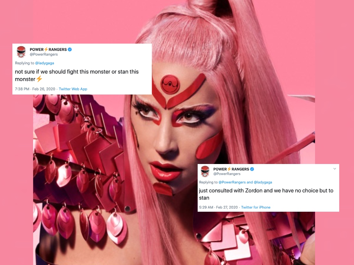 The Power Rangers just screamed 'gay rights' by officially coming out as Lady Gaga stans. Yes, really