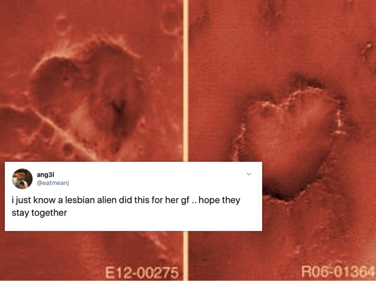 Queer solidarity reaches outer space as Mars, the fourth planet from the Sun, screams 'lesbian rights!'