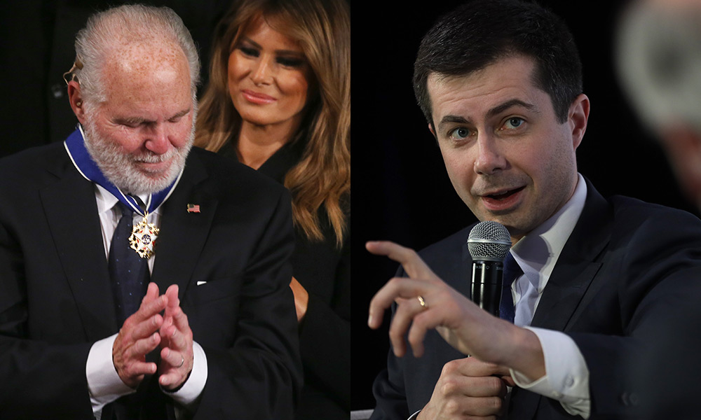 Pete Buttigieg's shut down of anti-gay commentator Rush Limbaugh is so perfect it belongs in a museum