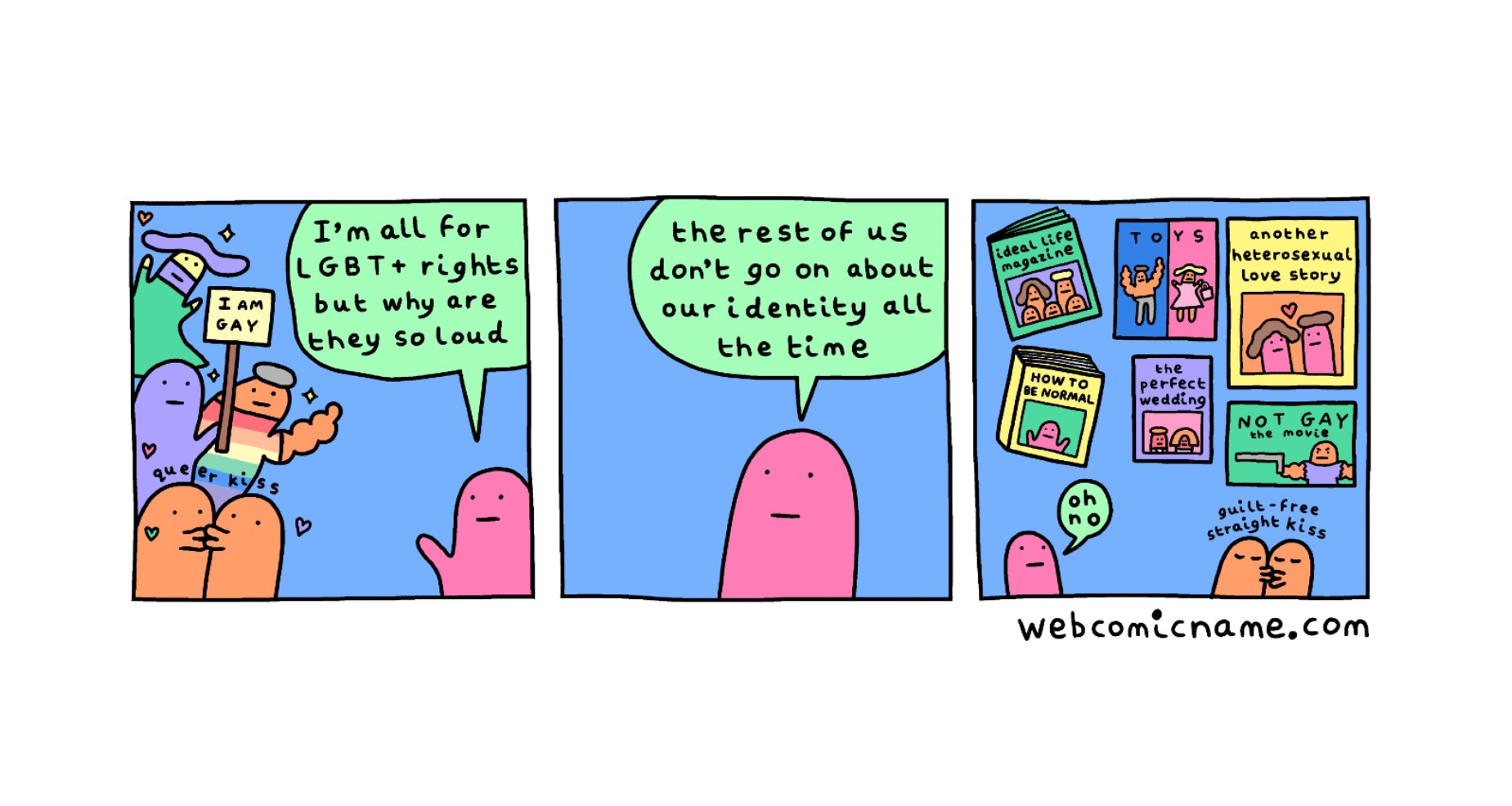 Oh, yes! The queer creator of Webcomic Name on challenging gender one pink blob at a time