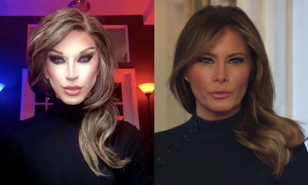 Drag Race winner Aquaria revived her Melania Trump impression to deliver an important coronavirus message
