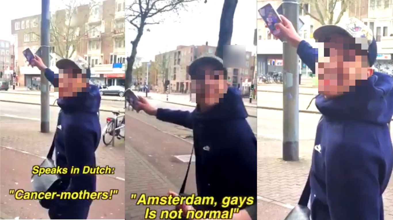 Teen boy hands himself into police after spitting on a gay couple while yelling vile homophobic slurs