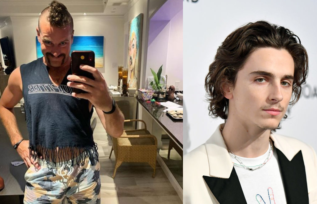 Armie Hammer's dramatic makeover has Call Me by Your Name co-star Timothée Chalamet feeling some kinda way