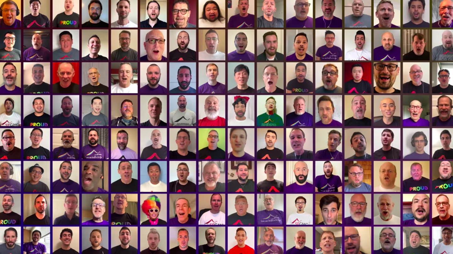 Gay Men's Chorus dedicates rousing and majestic virtual performance of Cyndi Lauper to frontline healthcare workers