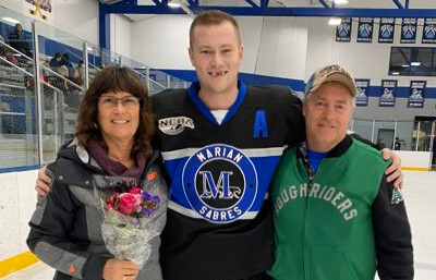A hockey player was sick of hearing his teammates' homophobia. So, he bravely decided to come out to them