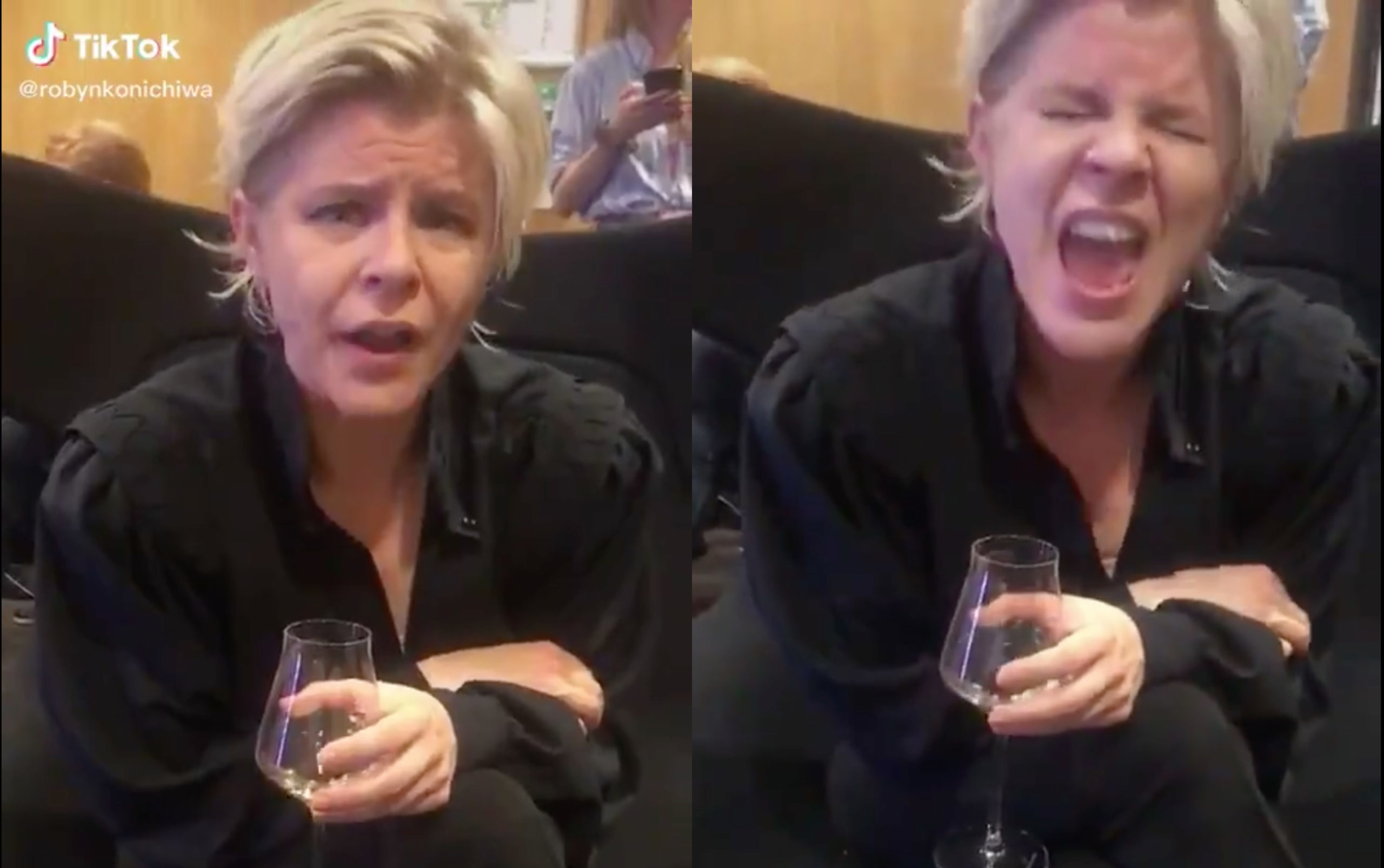 Robyn impersonates drunk Brits singing Dancing on My Own and we feel very, very attacked