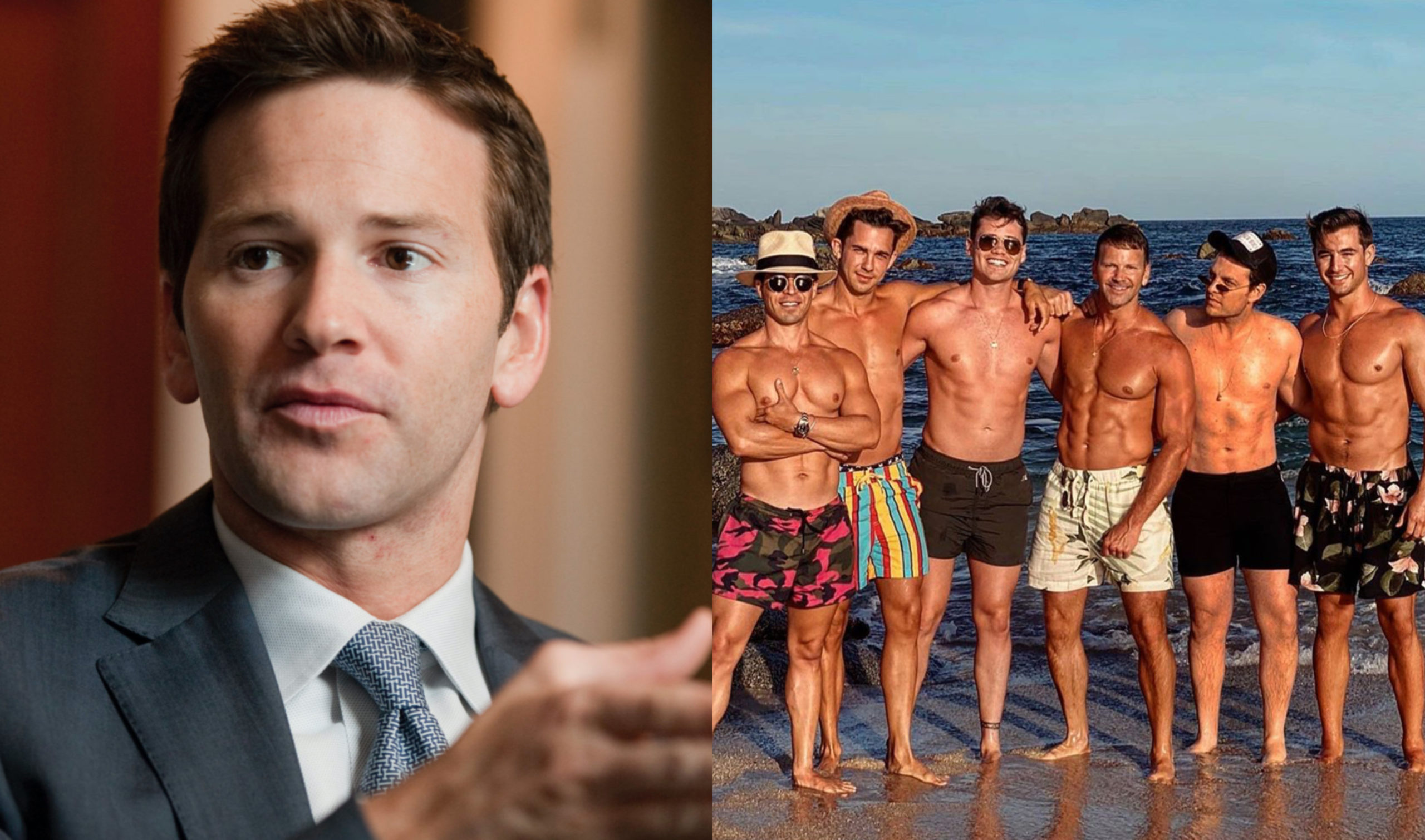 Disgraced ex-congressman Aaron Schock appears to be quarantining in Mexico with a squad of shirtless men