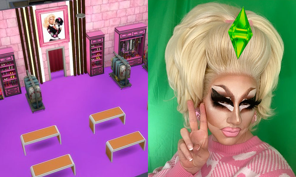 Drag Race royalty Trixie Mattel is raising thousands for charity by playing The Sims in her living room – and you can join her