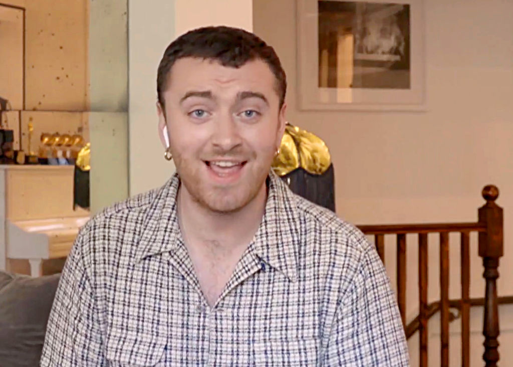 Sam Smith performs during One World: Together At Home