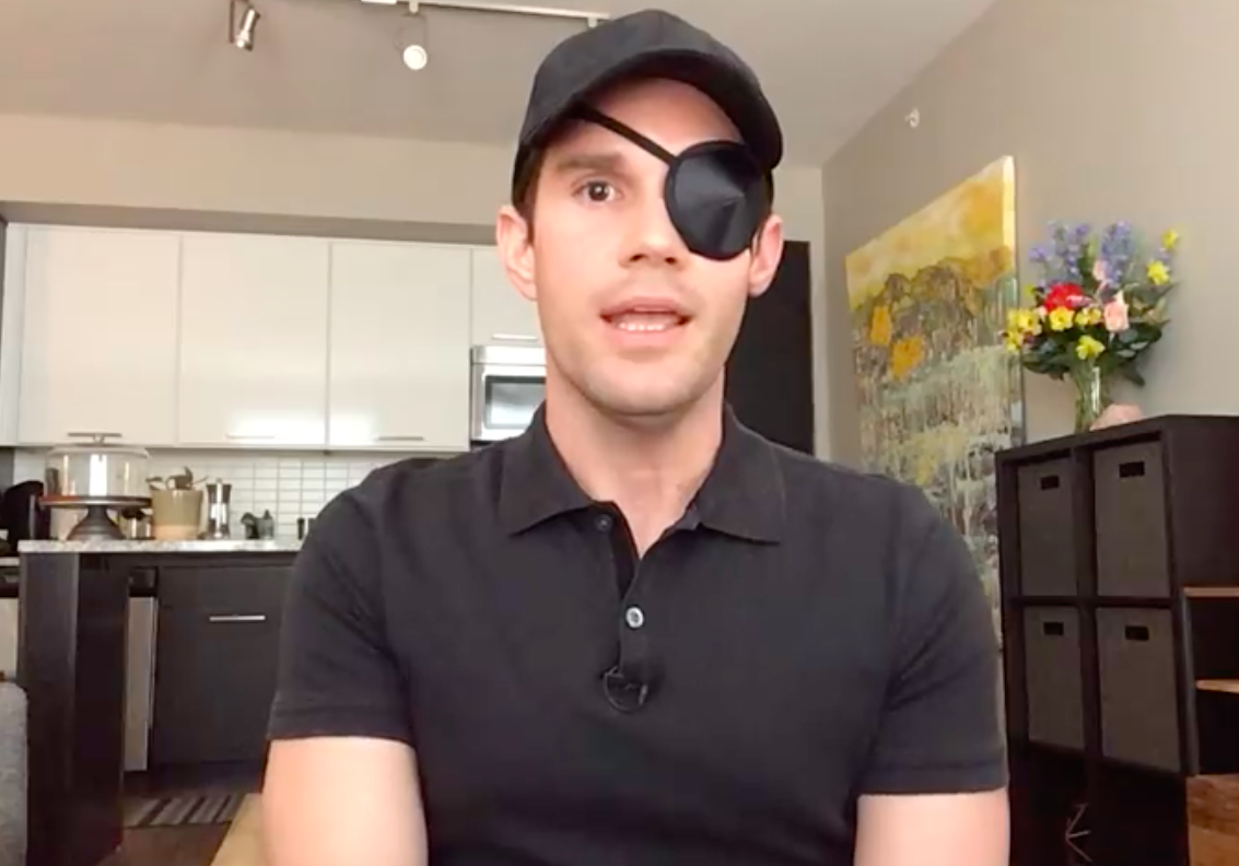 Award-winning TV journalist could face permanent damage to one eye after being attacked for 'looking like a homosexual'