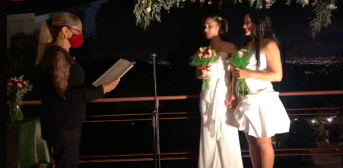 Lesbians make history as first same-sex couple to marry in Costa Rica with emotionally-charged ceremony on live TV