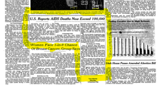 There's an eye-opening difference between the way the New York Times reported 100,000 coronavirus deaths and 100,000 AIDS deaths