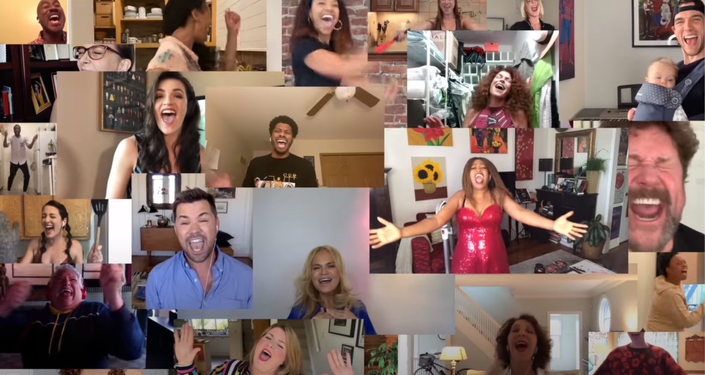 Harvey Fierstein, Jenifer Lewis, Kristin Chenoweth and more give a rousing virtual rendition of Hairspray's 'You Can't Stop the Beat'