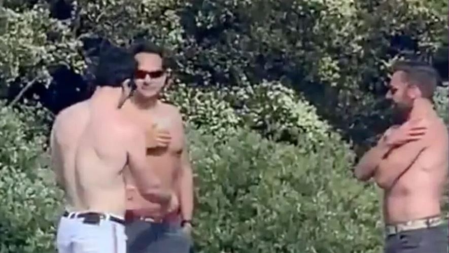 Ireland's Taoiseach Leo Varadkar and his boyfriend spotted shirtless and drinking in the park – and people are divided