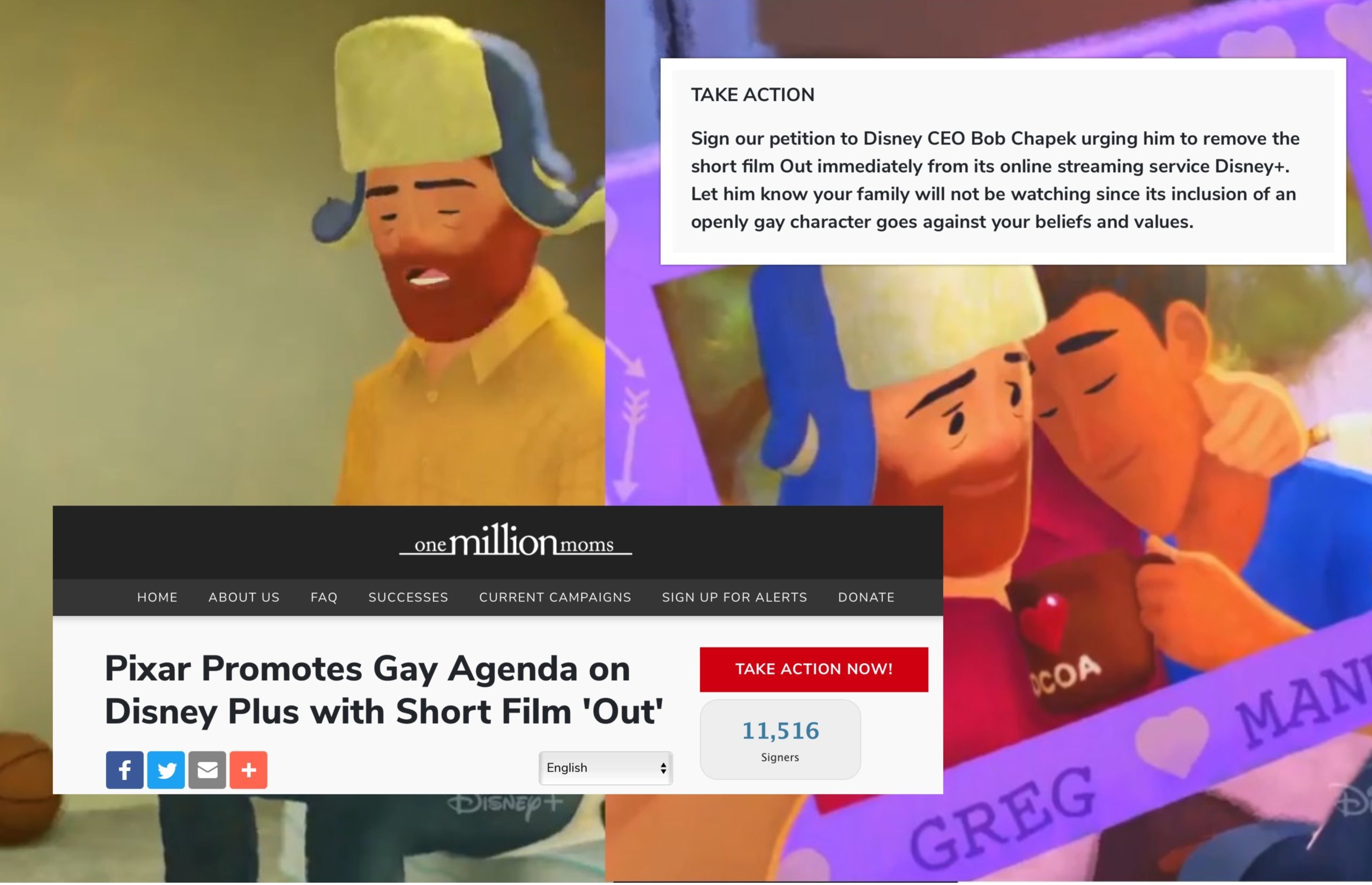 Christian fundamentalists claim Disney is ‘promoting sin to children’ with historic, tender and heartwarming gay film Out