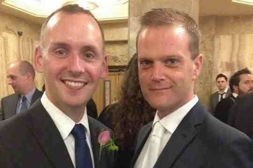 Joe Ritchie-Bennett (L) and his husband Ian. (Facebook)