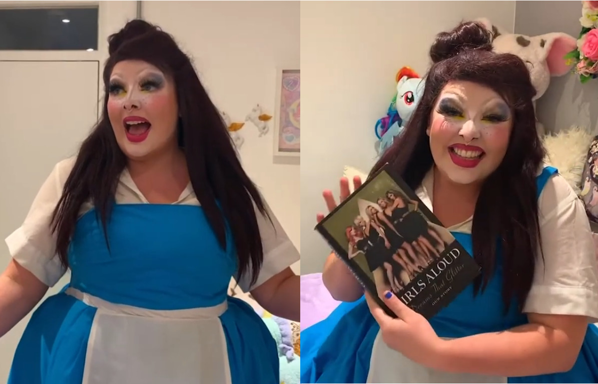Lesbian drag queen serves up a truly legendary Disney medley with a queer Pride Month twist