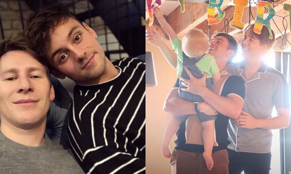 Dustin Lance Black says he and husband Tom Daley are raising their son without 'bizarre limits' on gender