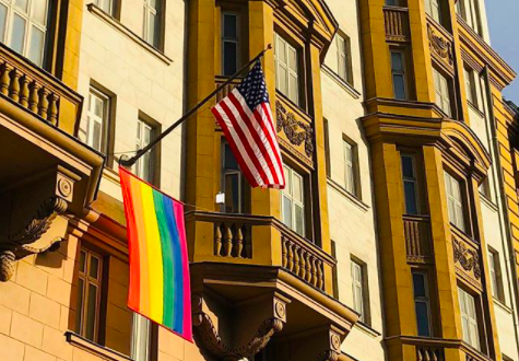 US embassy defiantly unfurls Pride flag as Russia prepares to lurch even further into the dark ages on LGBT+ rights