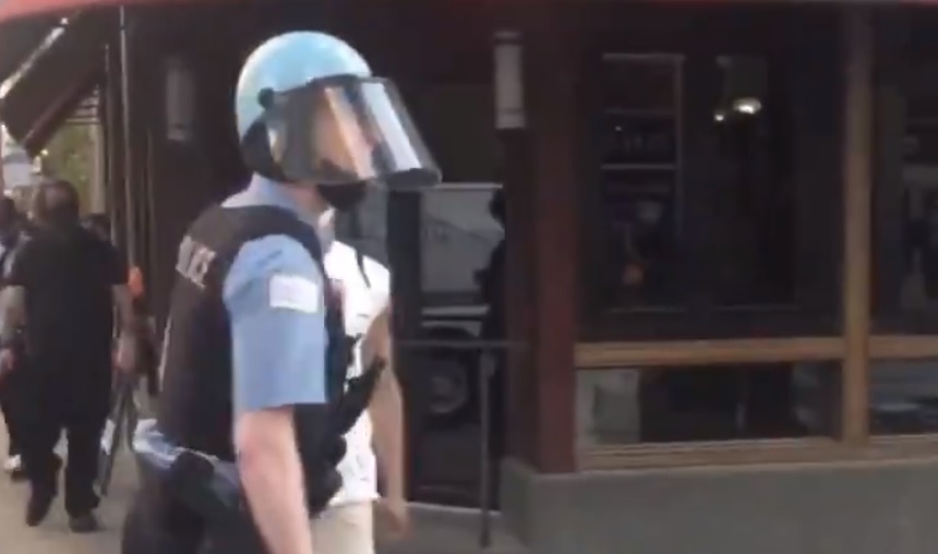 To the surprise of nobody, police going head-to-head with Black Lives Matter protesters have been caught on camera using homophobic slurs