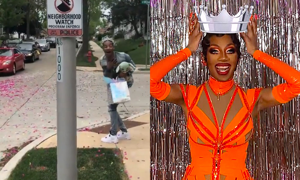 Drag Race winner Jaida Essence Hall surprised with socially distanced parade after snatching the season 12 crown