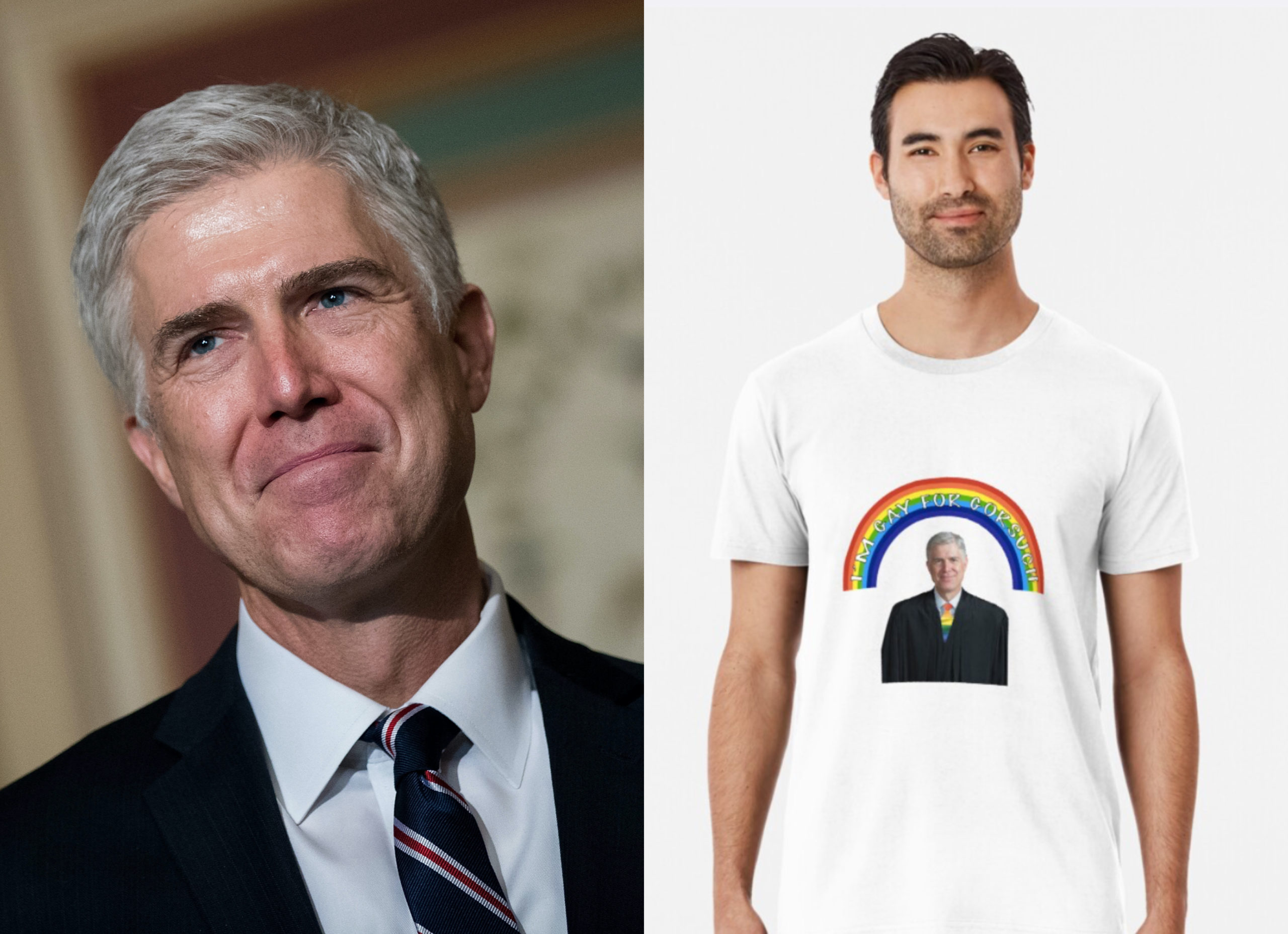 'Gay for Gorsuch' T-shirts are, regrettably, a very real thing after the Trump-appointed judge's momentous Supreme Court ruling