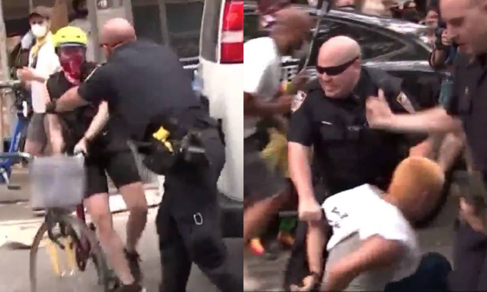 Police 'arrested and pepper-sprayed' peaceful queer protesters in New York, 51 years to the day after Stonewall