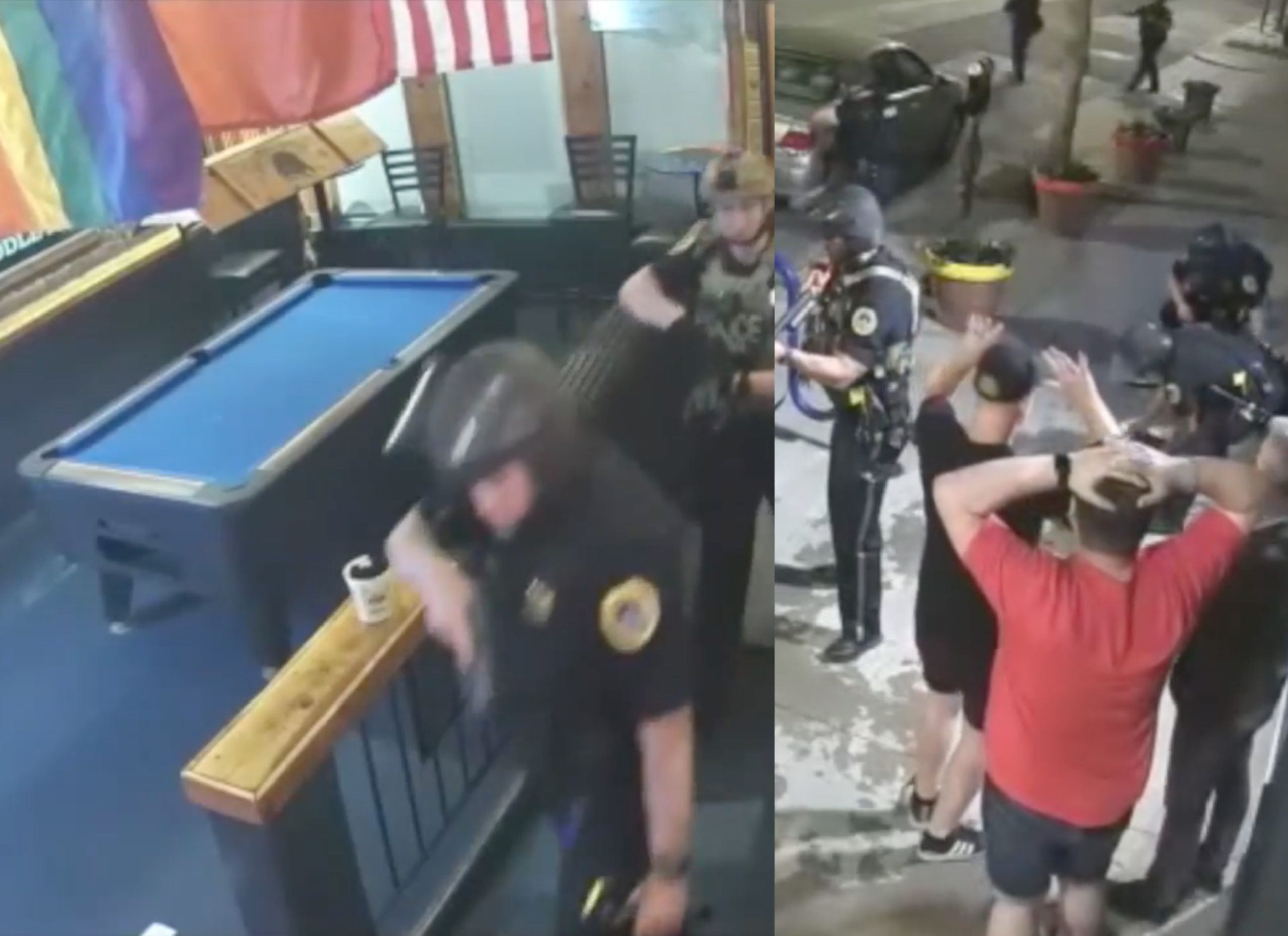 Armed police 'violently raid' queer bar helping wounded Black Lives Matter protesters on the first day of Pride Month